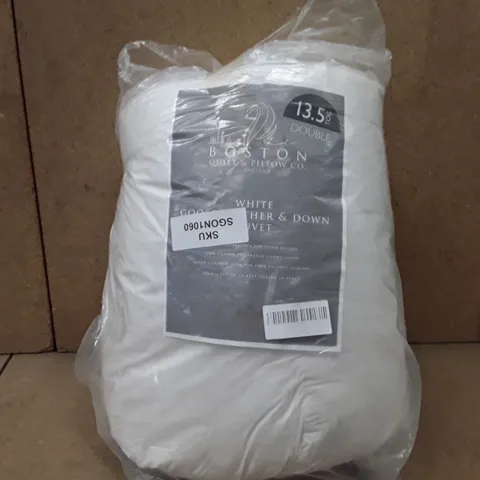 BRAND NEW BOSTON QUILT AND PILLOW DUVET DOUBLE -13.5TOG 