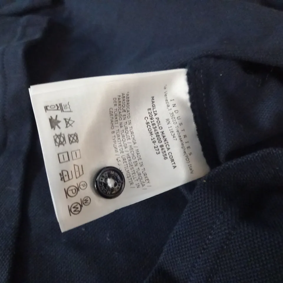 MONCLER NAVY POLO SHIRT - L
