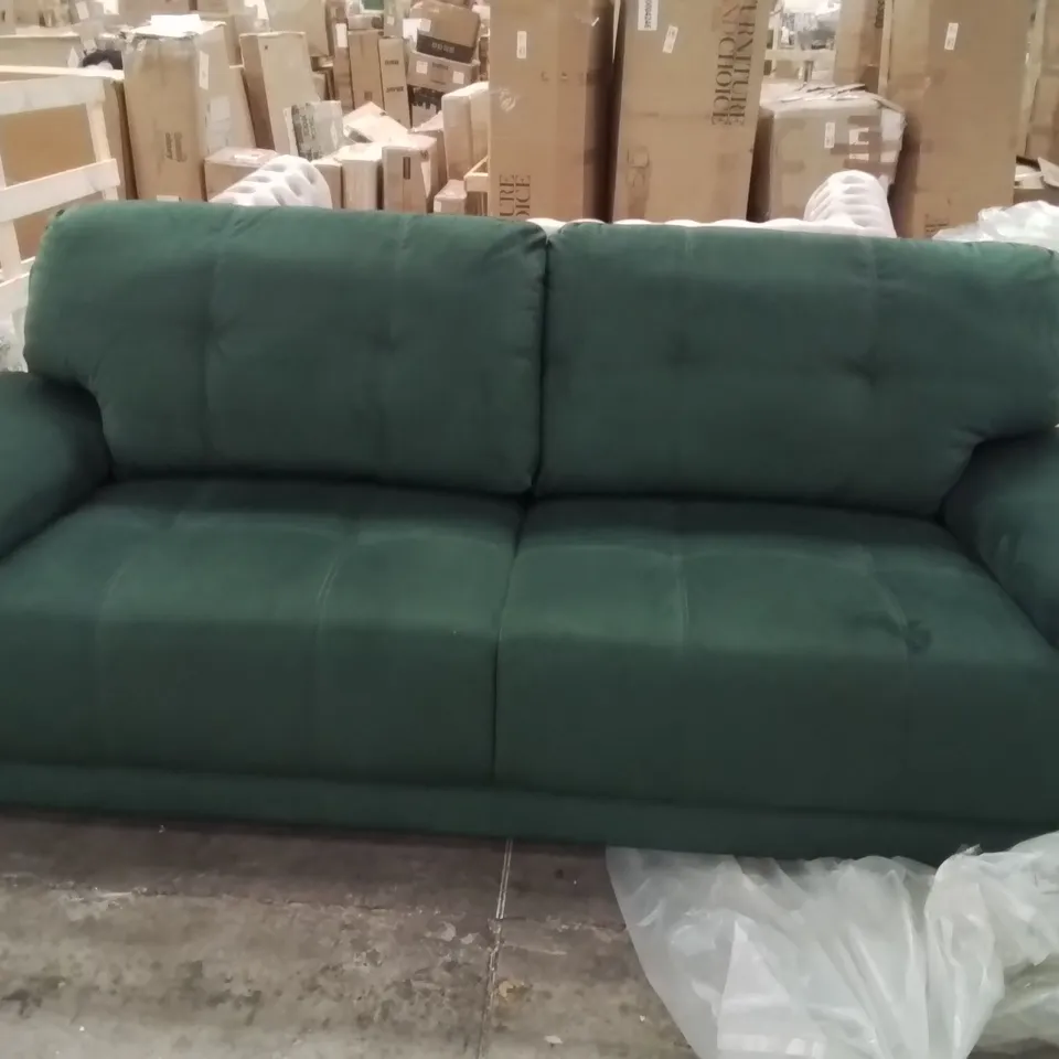 FABRIC OLIVE GREEN 2 SEATER SOFA 