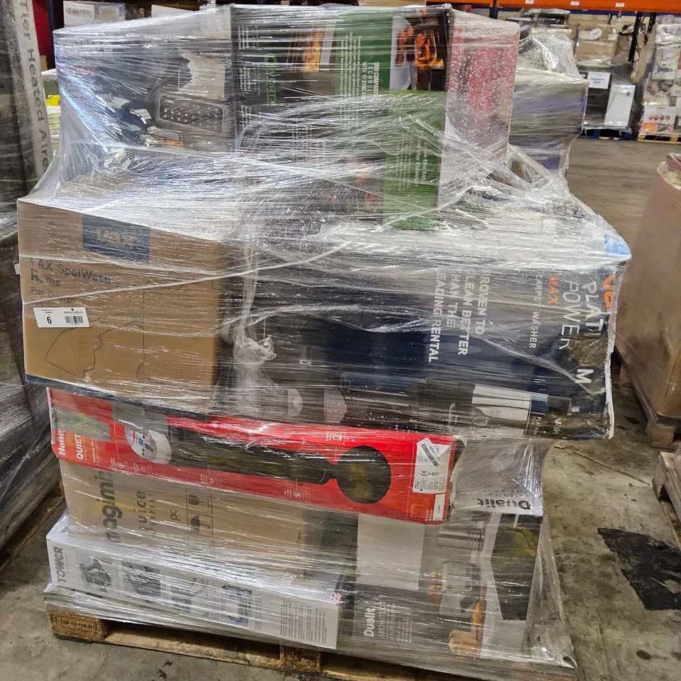 PALLET OF APPROXIMATELY 19 UNPROCESSED RAW RETURN HOUSEHOLD AND ELECTRICAL GOODS TO INCLUDE;