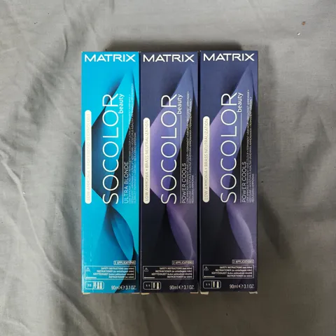 APPROXIMATELY 20 ASSORTED MATRIX SO COLOUR BEAUTY HAIR COLOURS 