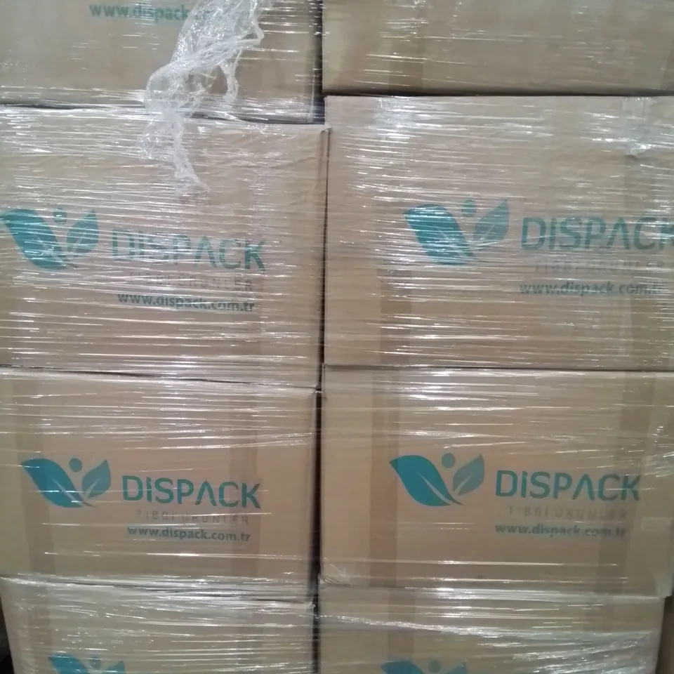 PALLET OF APPROXIMATELY 800 BRAND NEW DISPACK REINFORCED SURGICAL GOWNS - SIZE LARGE 