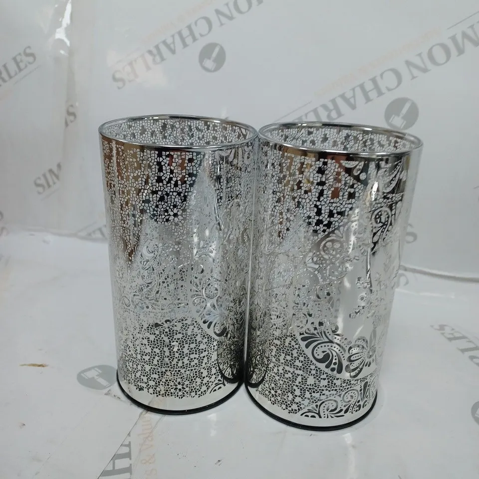 LUXURY SRAE TWINKLERS SET OF 2 SILVER