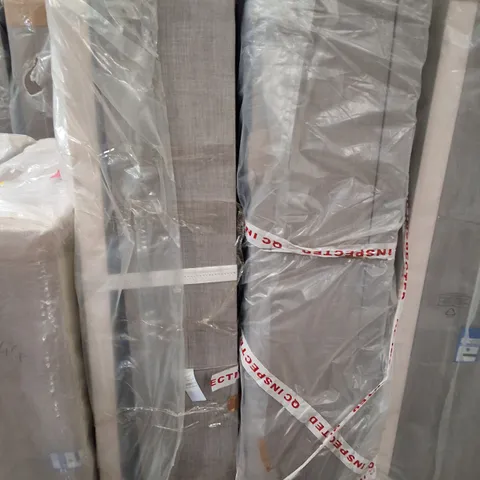 EVERYDAY 135CM END OTTOMAN LINEN GREY DIVAN BASE (2 PARTS)
