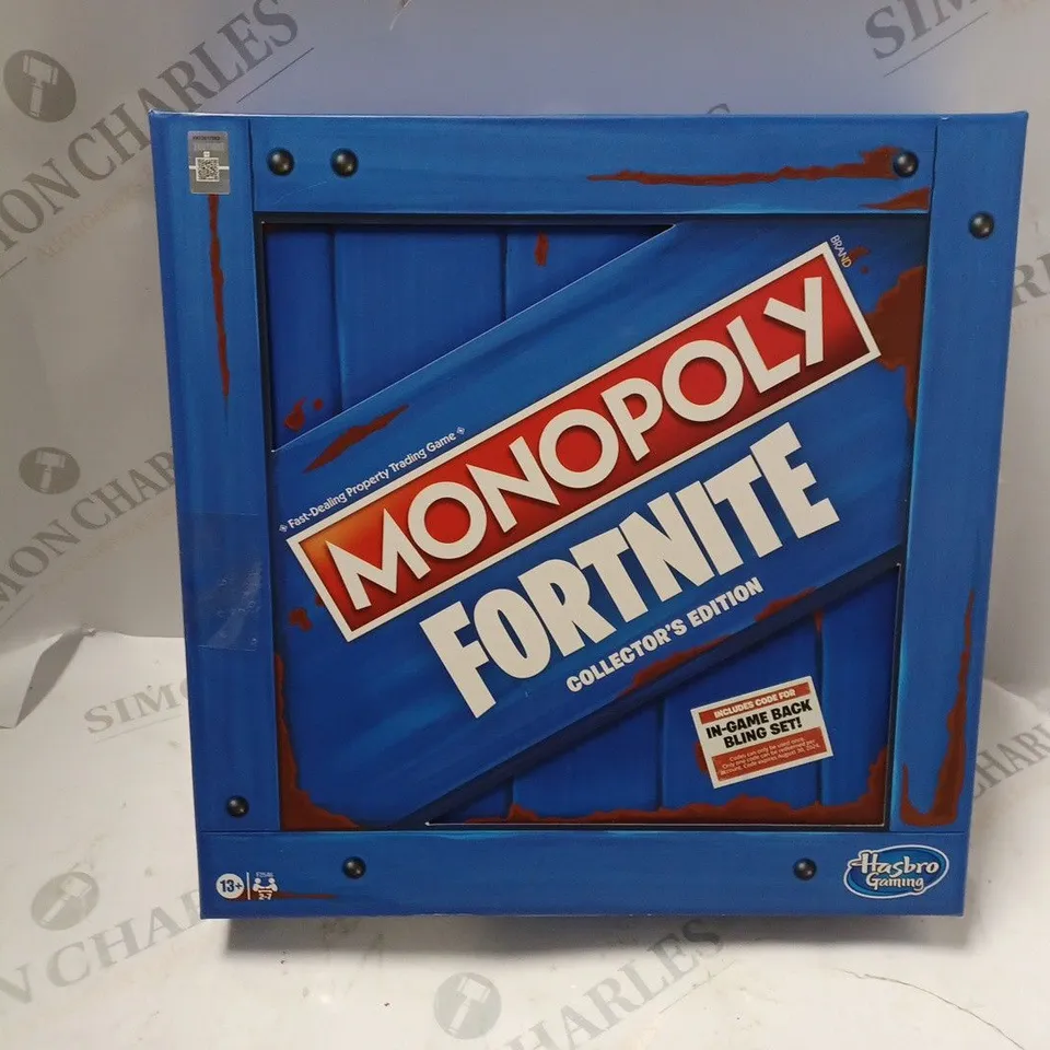 BOXED MONOPOLY FORNITE COLLECTORS EDITION 