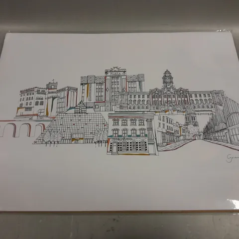 GRACE EMILY WHITE STOCKPORT LANDMARKS PRINT 