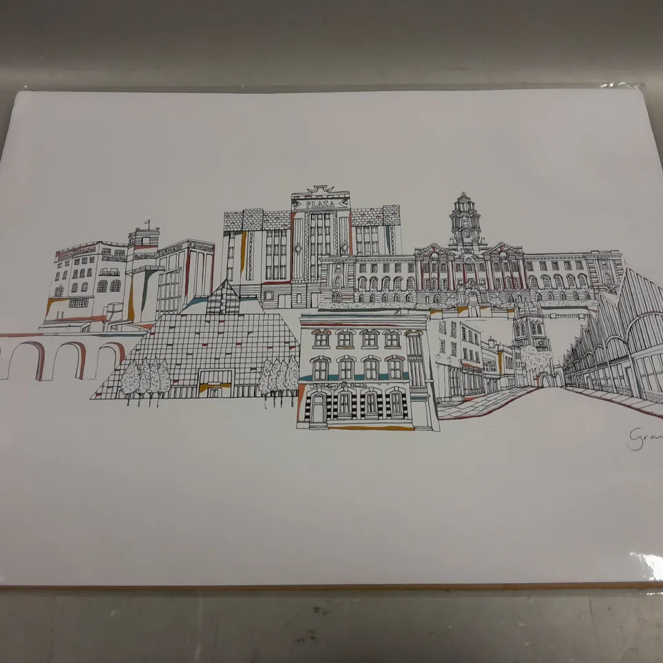 GRACE EMILY WHITE STOCKPORT LANDMARKS PRINT 