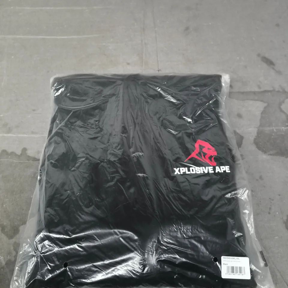 XAPE ORIGINAL LOGO V2 STRING HOODIE – BLACK, UK 2XL (XXL)