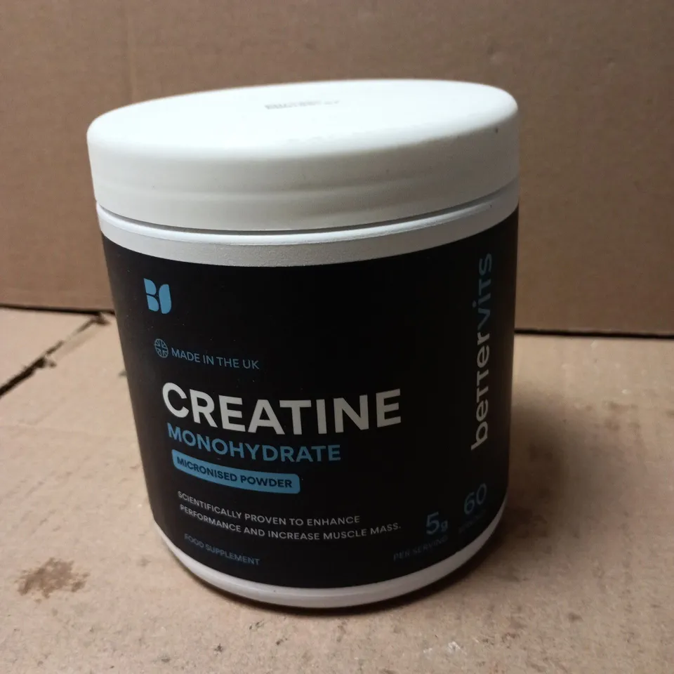 CREATINE MONOHYDRATE POWDER – MICRONISED, MADE IN THE UK 300G