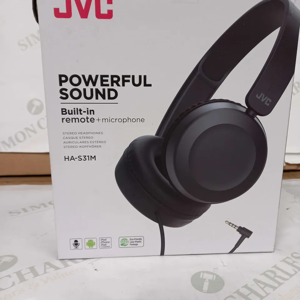JVC POWERFUL SOUND HEADPHONES