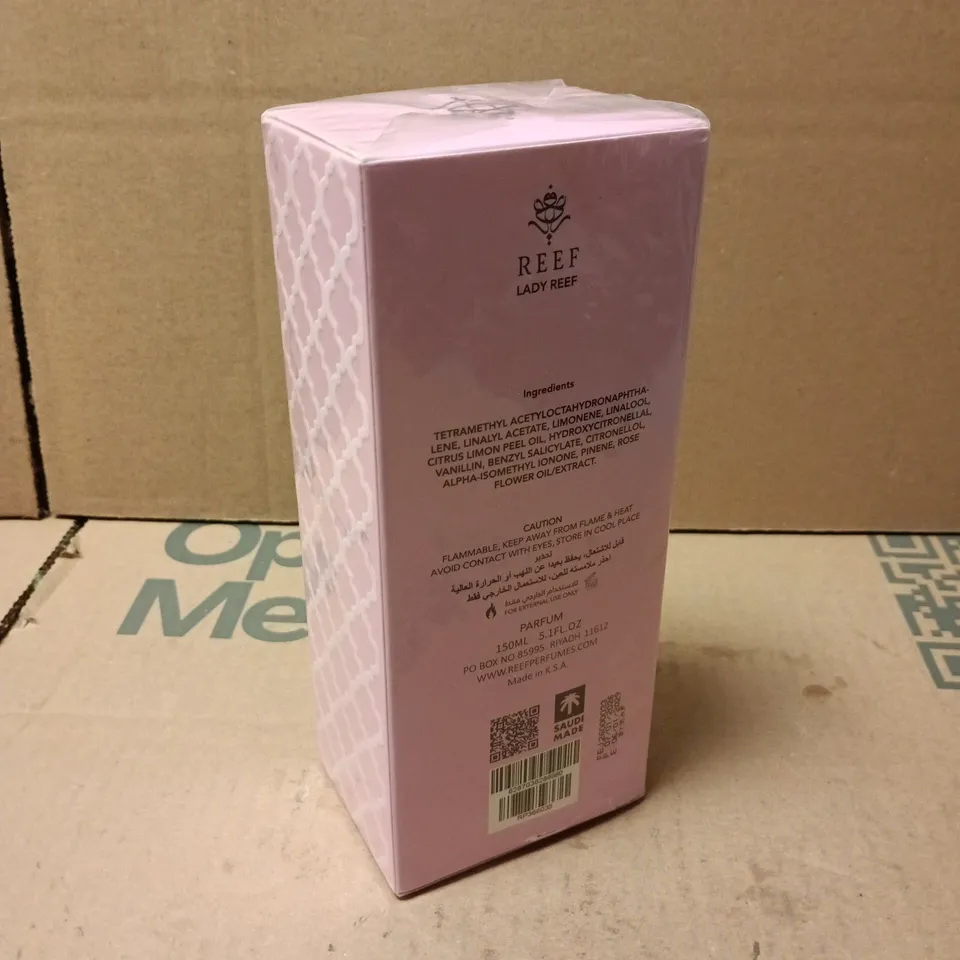 BOXED AND SEALED LADY REEF 150ML PARFUM