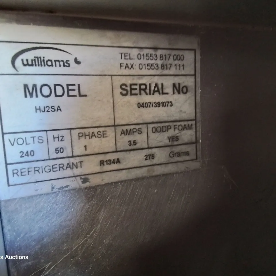 WILLIAMS TALL DOUBLE DOOR FRIDGE model HJ2SA