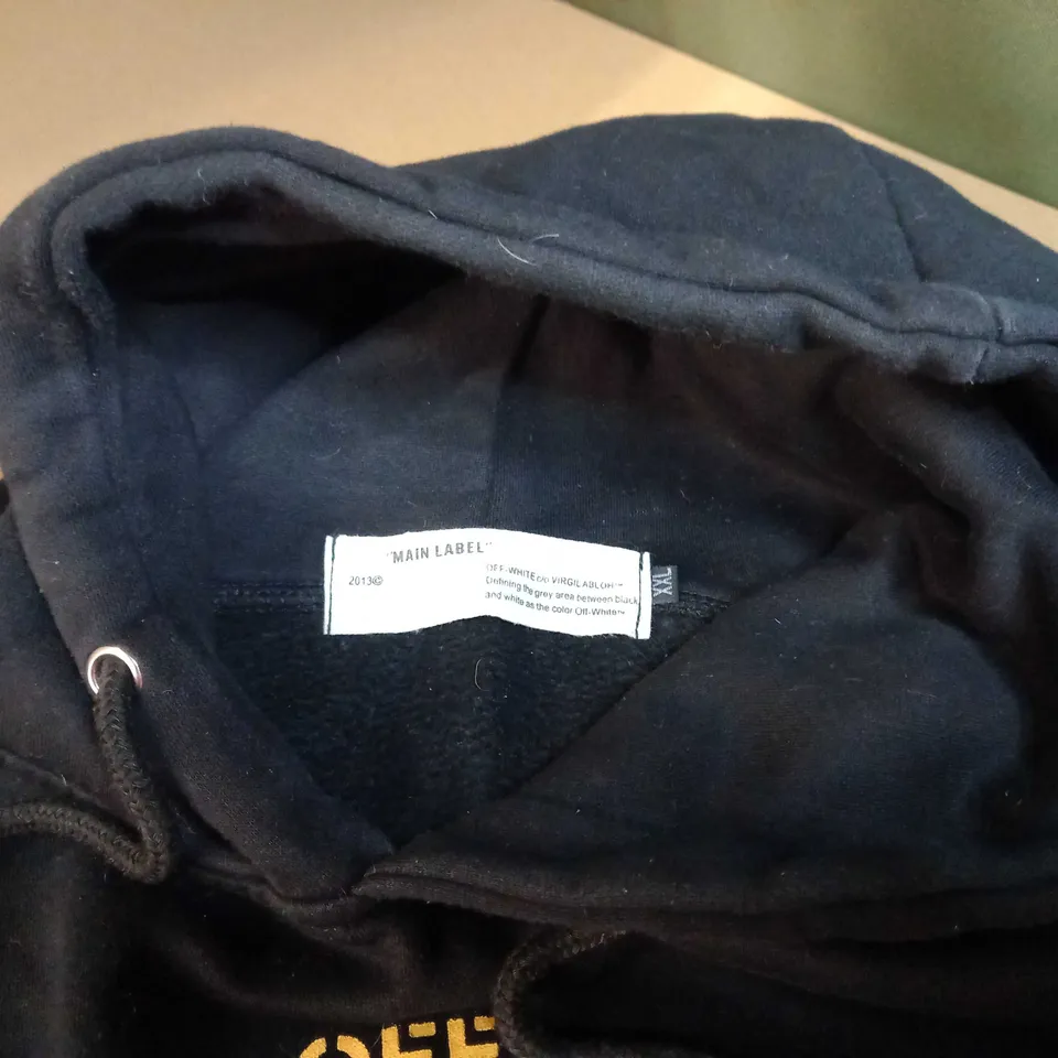 MAIN LABLE BLACK/GRAPHIC HOODIE - XXL