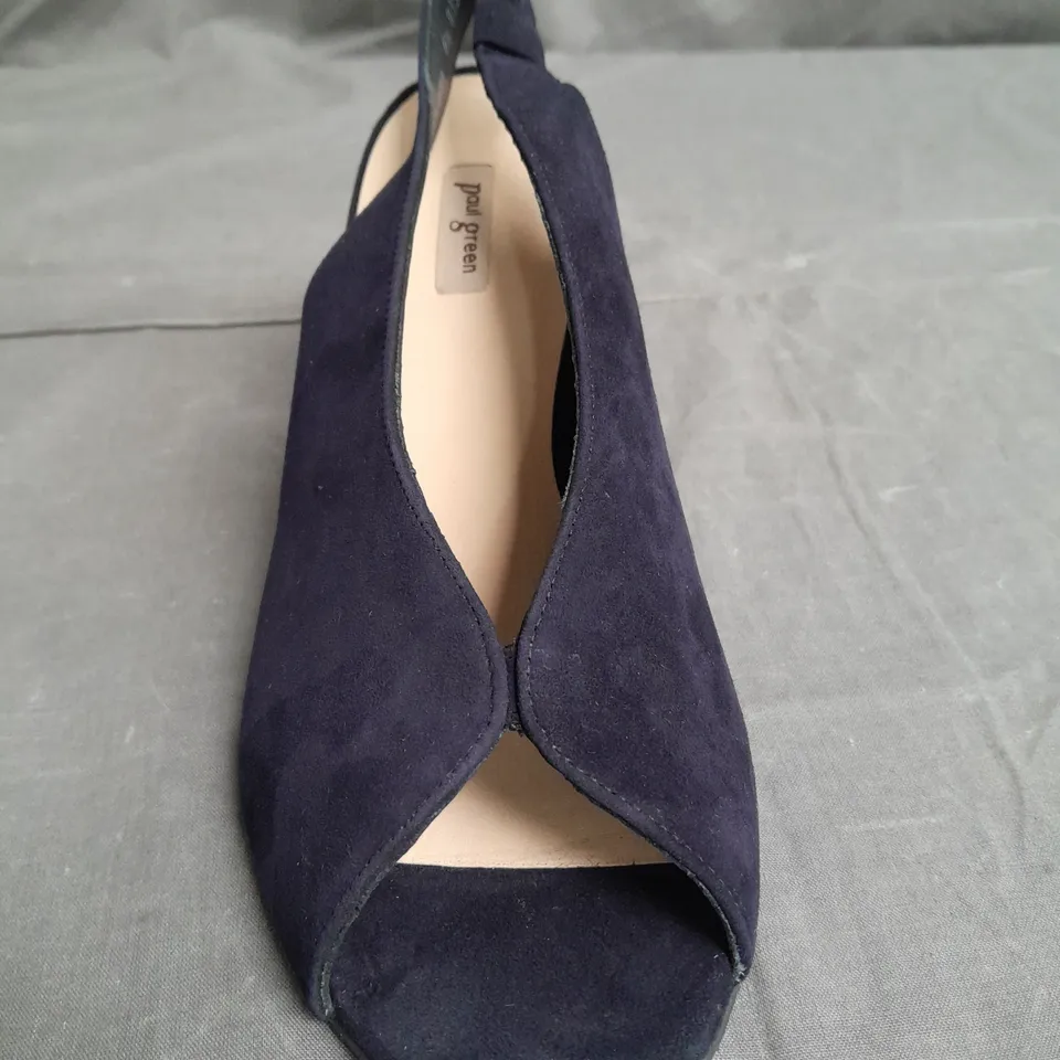 BOXED PAIR OF PAUL GREEN OPEN TOE HEELED SHOES SIZE 6.5