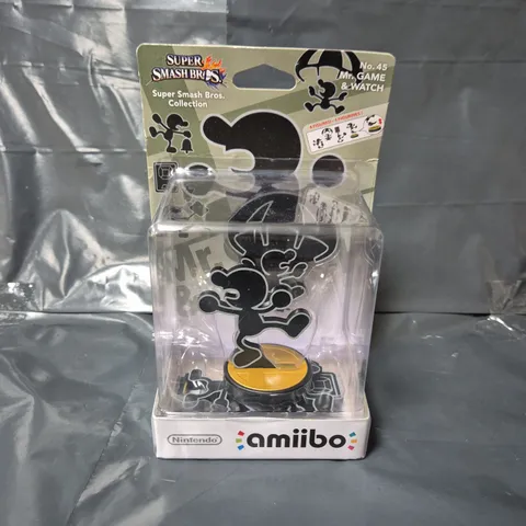 BOXED NINTENDO AMIIBO MR GAME & WATCH FIGURE