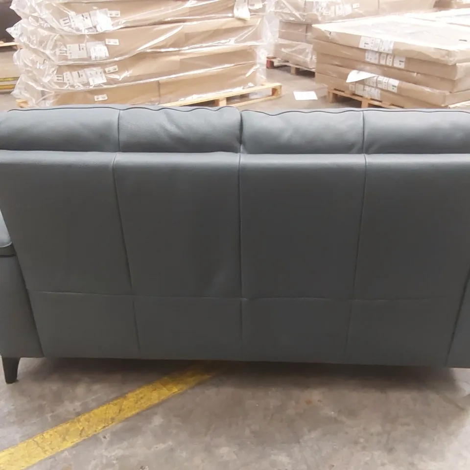 QUALITY DESIGNER ITALIAN MADE OLIVER MAXI 2 SEATER LEATHER SOFA