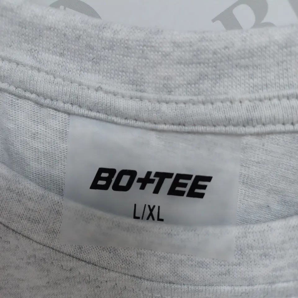 BO+TEE GREY LOGO T-SHIRT- LARGE/XLARGE