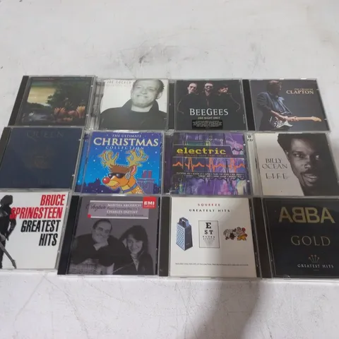 LOT OF APPROXIMATELY 40 ASSORTED CDS TO INCLUDE QUEEN, ERIC CLAPTON AND ABBA