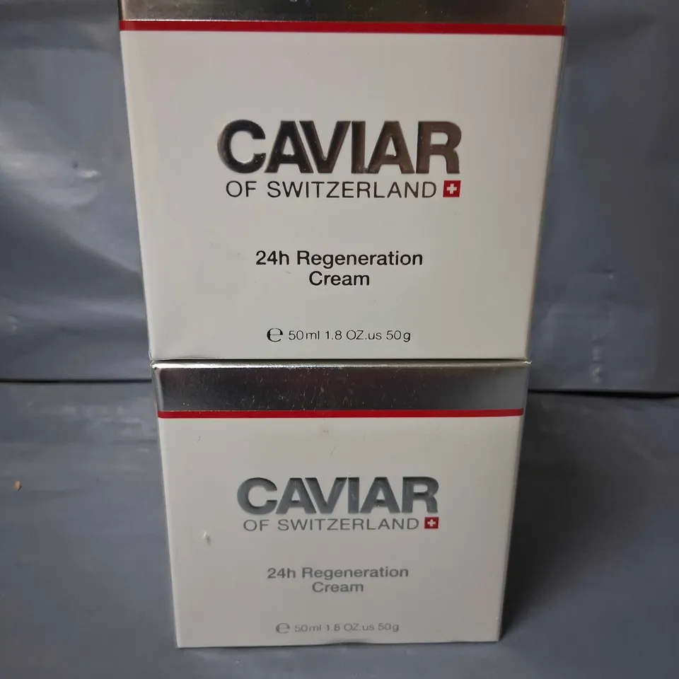 APPROXIMATELY 25 BOXED CAVIAR OF SWITZERLAND 24H REGENERATION CREAM 50ML