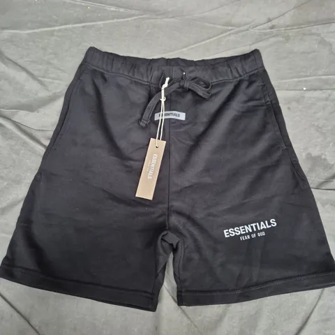 ESSENTIALS FEAR OF GOD SHORTS – BLACK – MEN'S SIZE M
