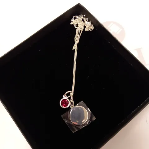 ENGAVABLE STERLING SILVER NECKLACE WITH JEWEL