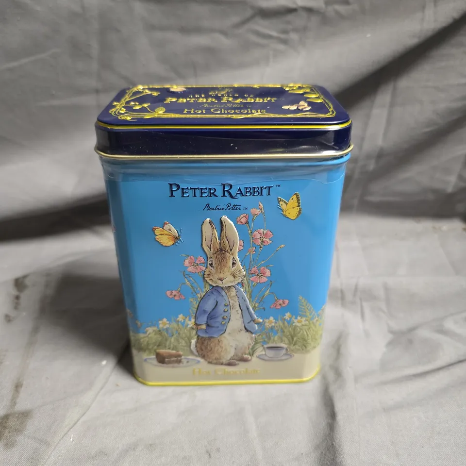 PETER RABBIT BEATRIX POTTER HOT CHOCOLATE TIN