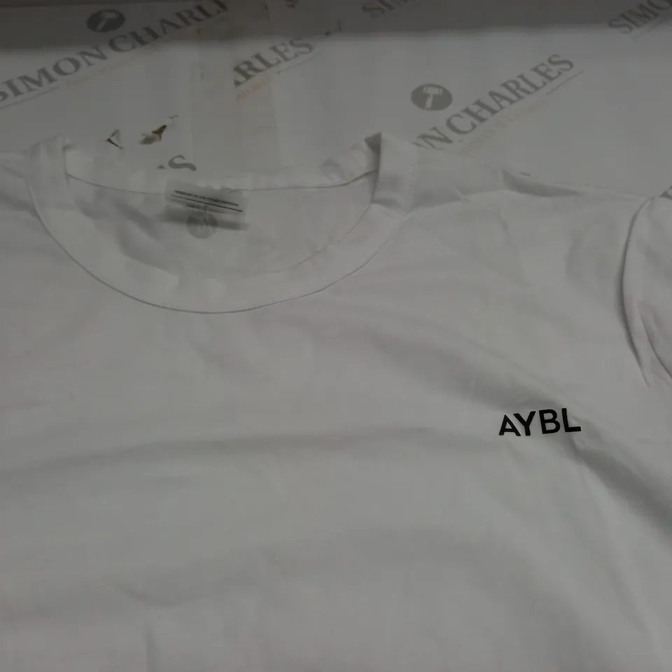 AYBL OVERSIZED EVERDY WHITE T-SHIRT - L