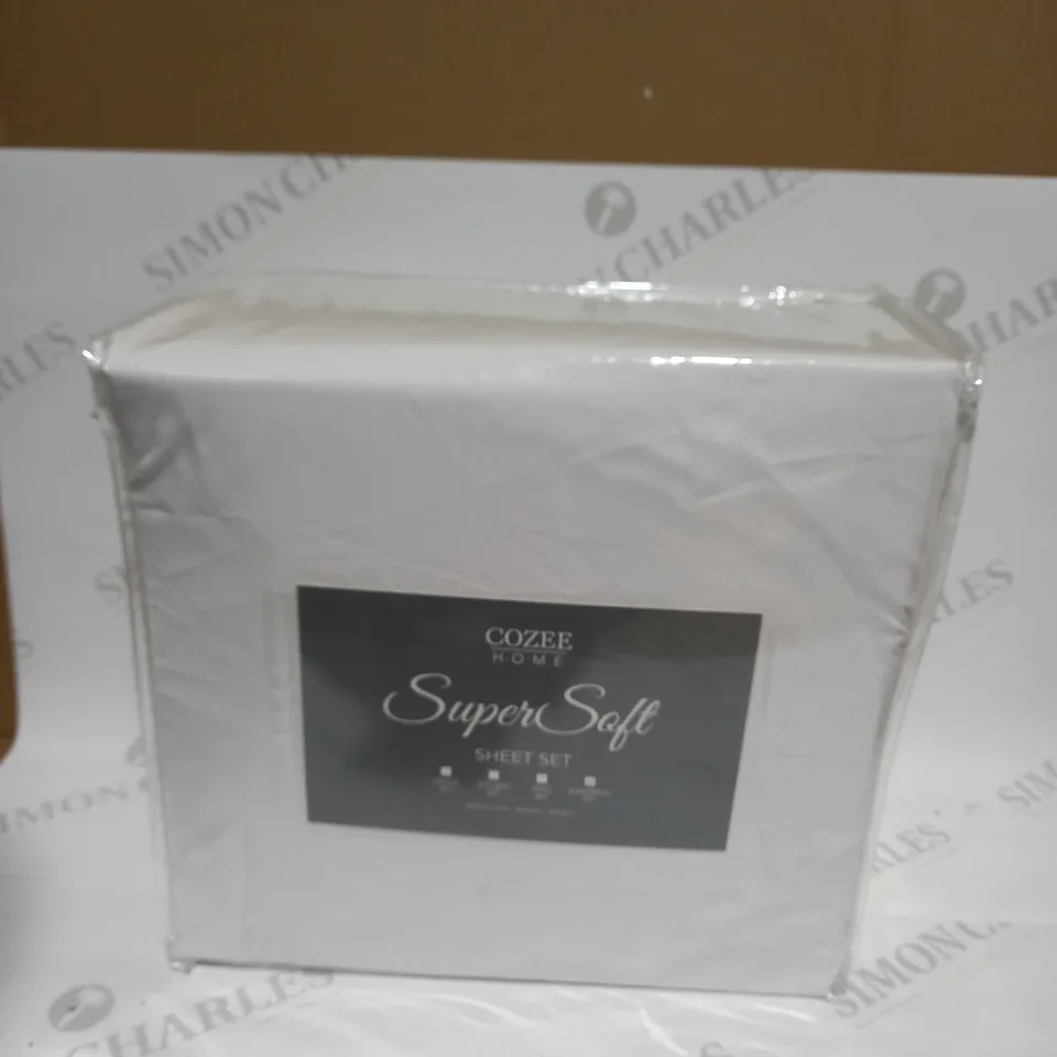 COZEE HOME SUPERSOFT SHEET SET - SUPERKING
