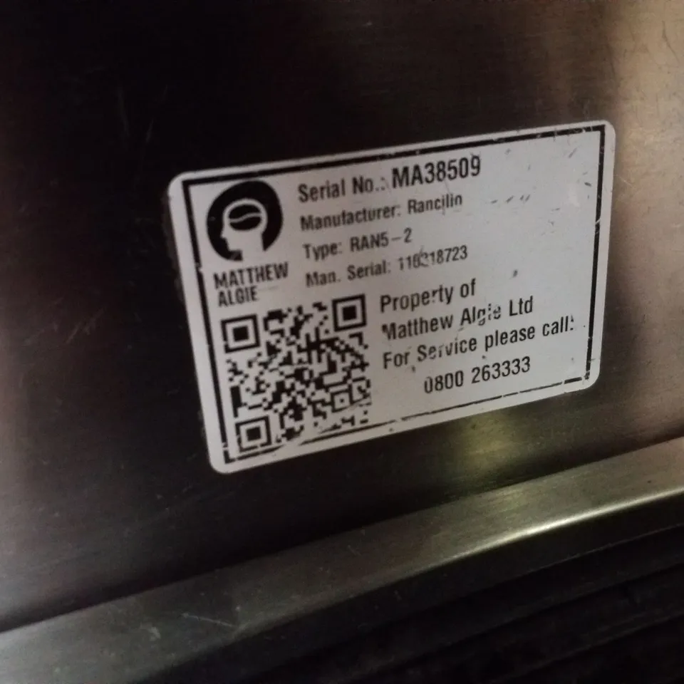 RANCILIO RAN5-2 COMMERCIAL 2 BARRISTA COFFEE MACHINE