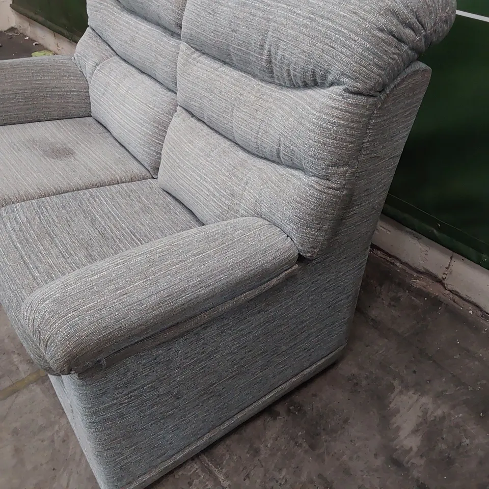 QUALITY BRITISH DESIGNER G PLAN MALVERN TWO SEATER SOFA VICTORIA MARINE FABRIC 
