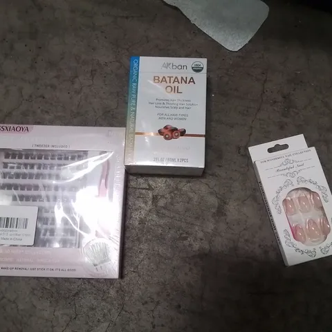PALLET CONTAINING A LARGE QUANTITY OF COSMETIC PRODUCTS TO INCLUDE;BATANA OIL,EYELASHES,NAILS