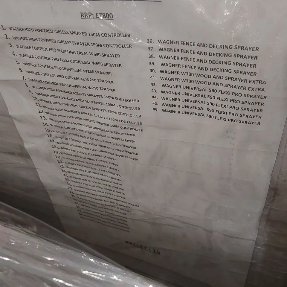 PALLET CONTAINING APPROXIMATELY 46x DESIGNER BRANDED GOODS