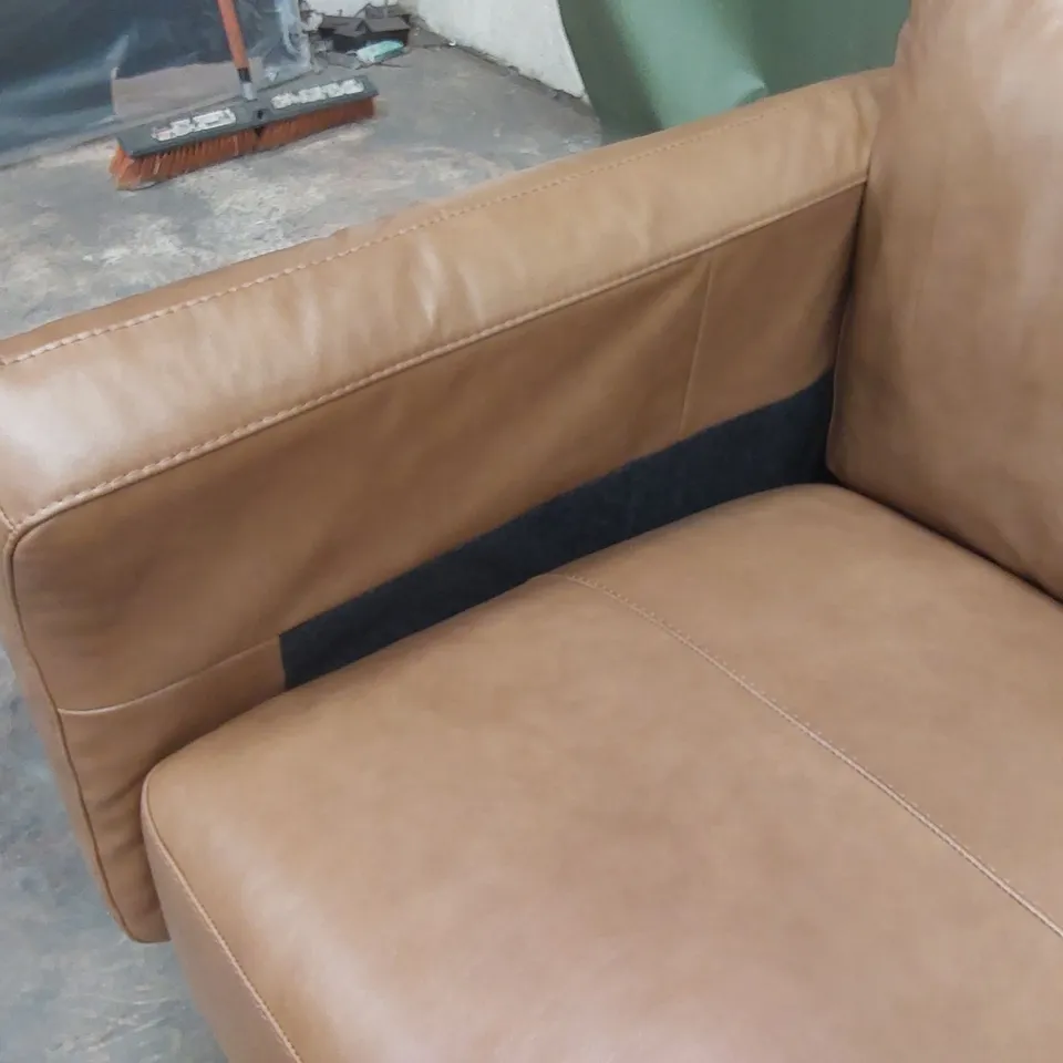 MORENA 3 SEATER STANDARD BACK LEATHER SOFA
