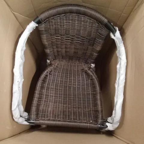 BOXED SET OF 2 SUMMER TERRACE CHARLOTTE BISTRO CHAIRS 