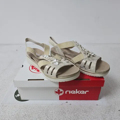 RIKER BEIGE SANDALS SIZE 39 BOXED