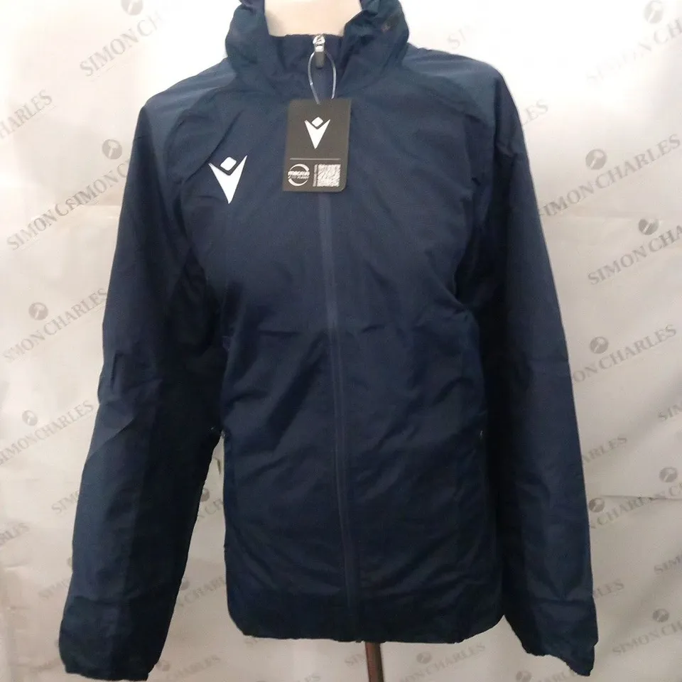 BAGGED MACRON ELBRUS FULL LENGTH ZIP RAIN JACKET SIZE XS