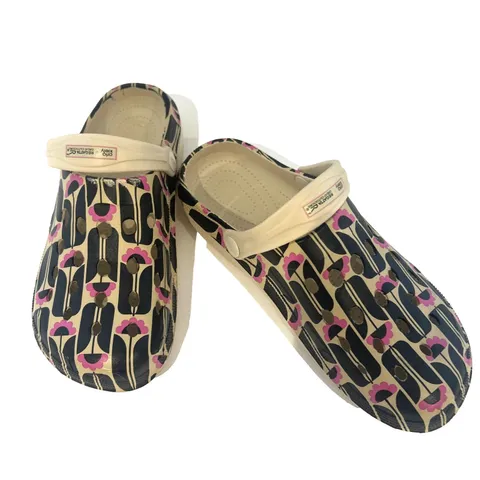 REGATTA ORLA CLOG BLACK TALL FLOWER SIZE 8