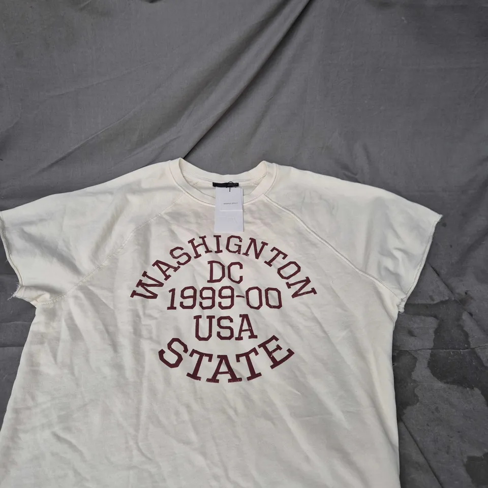 COTTON T-SHIRT WITH WASHINGTON DC 1999-00 USA STATE PRINT, SIZE L