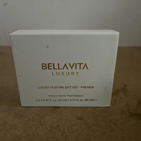 BOXED BELLAVITA LUXURY PERFUME GIFT SET FOR MEN 4 X 20ML