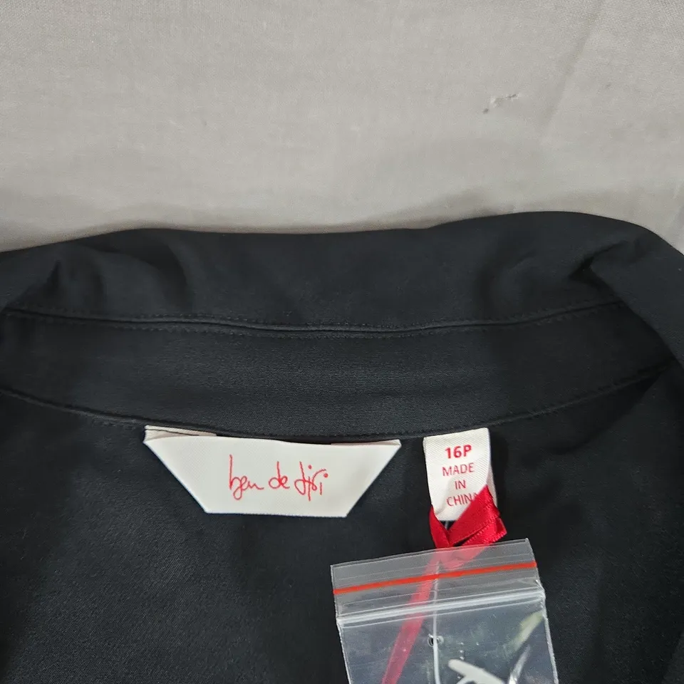 BEN DI LISI  WOMEN'S BLACK JUMPSUIT UK 16P (PETITE)