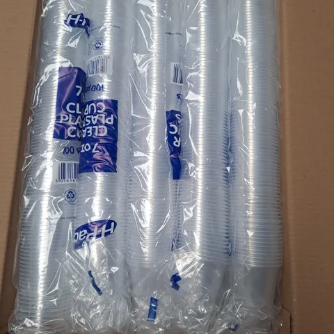 BOXED H-PACK 70Z CLEAR PLASTIC CUP 100X20