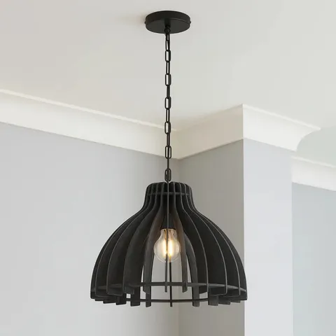 BOXED ANJI 1-LIGHT 40CM FISHERMEN PENDANT CEILING LIGHT