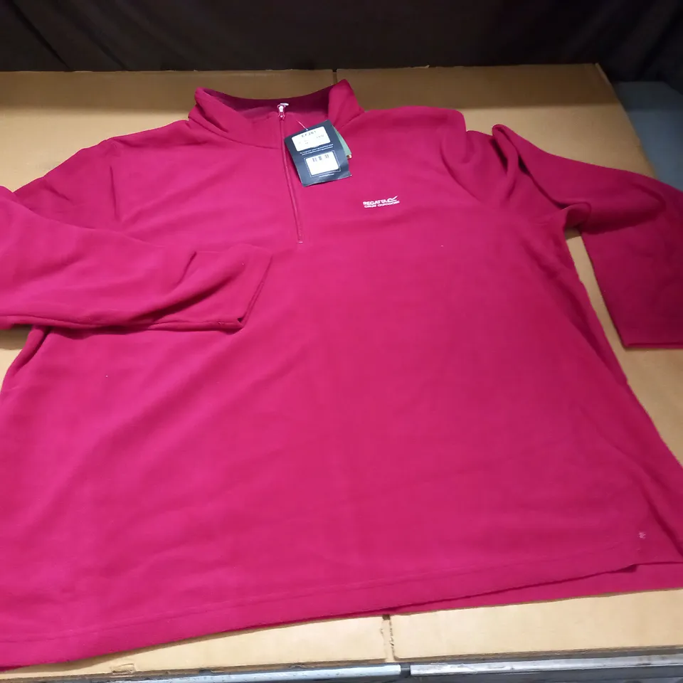 REGATTA DARK CERISE HALF ZIP FLEECE - UK 20