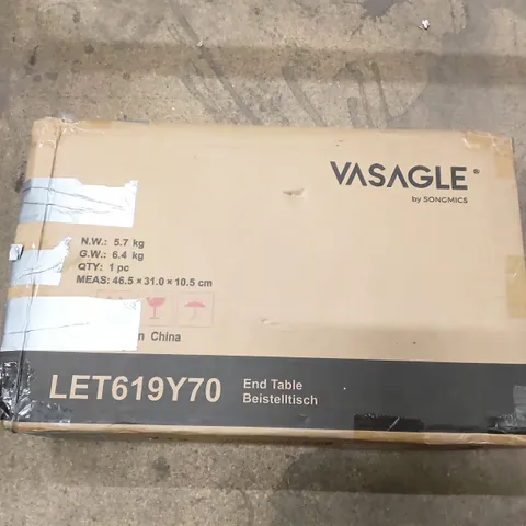 VASAGLE END TABLE LET619Y70