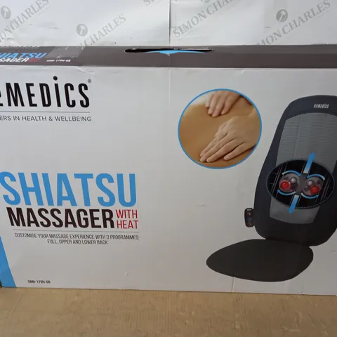 BOXED HOMEDICS SHIATSU MASSAGER WITH HEAT