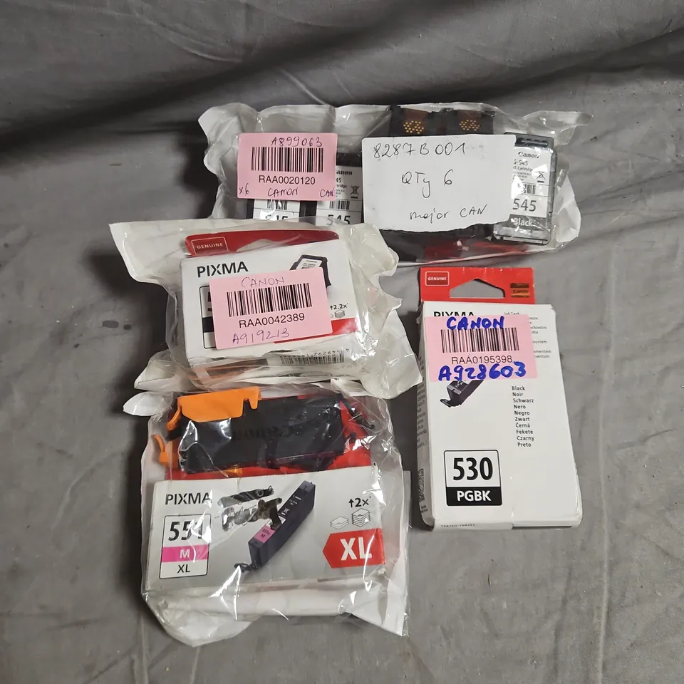 APPROXIMATELY 15 ASSORTED CANON PRINTER CARTRIDGES