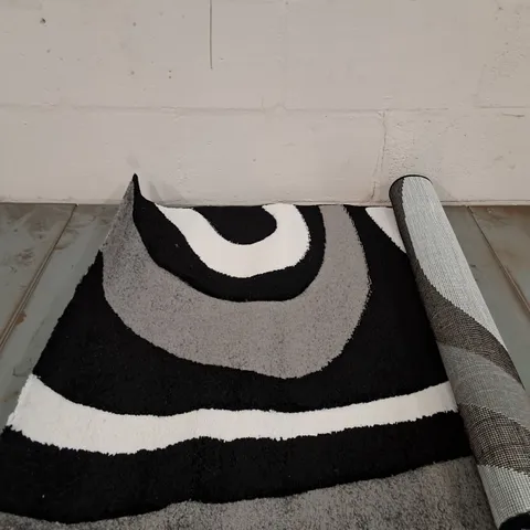 BRAND NEW PACO HOME BLACK INFERNO RUG SIZE 80CM X 150CM