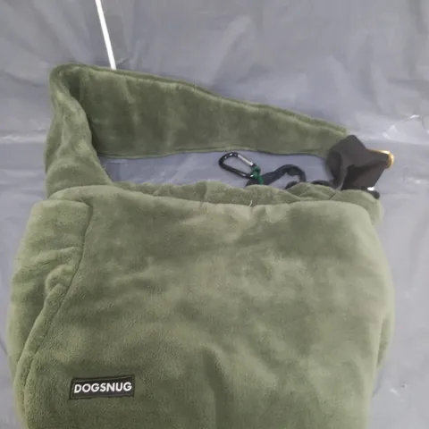 DOGSNUG SO FLUFFY! PUPPY & DACHSHUND DOG CARRIER GREEN