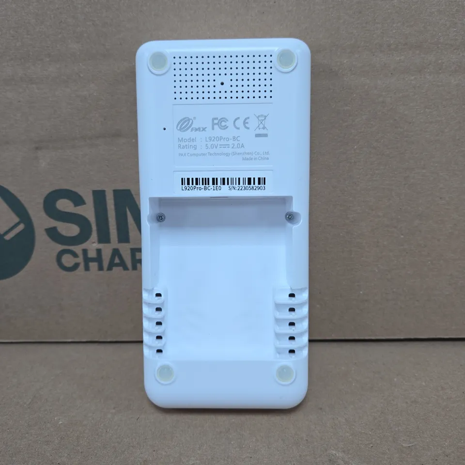 PAX A920 PRO CARD READER WITH CHARGE STATION UNBOXED