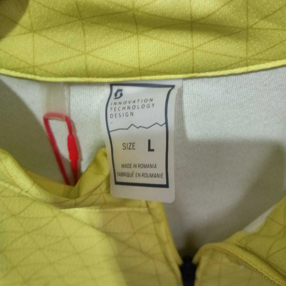 SCOTT RC TEAM CYCLING JERSEY – FLUORESCENT YELLOW, SIZE L